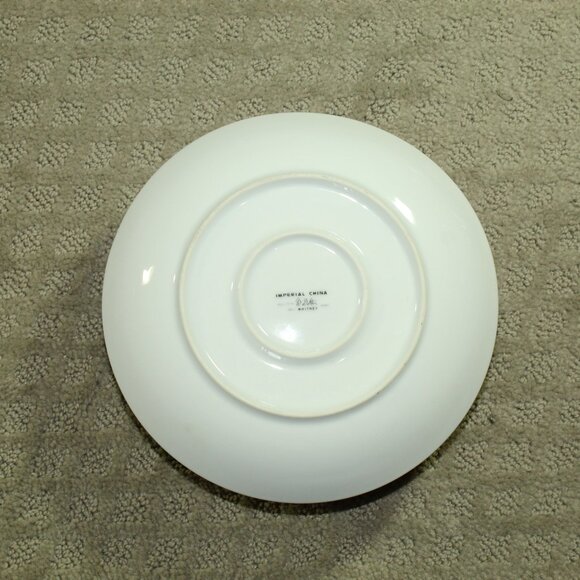 Imperial China by W. Dalton 6571 Whitney Pattern Gravy Bowl Attached Under Plate - Picture 5 of 5